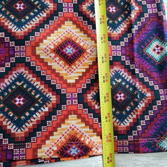 Tiger Lily vibrant Patchwork print Dress/Cover Up Resort Wear Boho Vacation - Picture 5 of 11